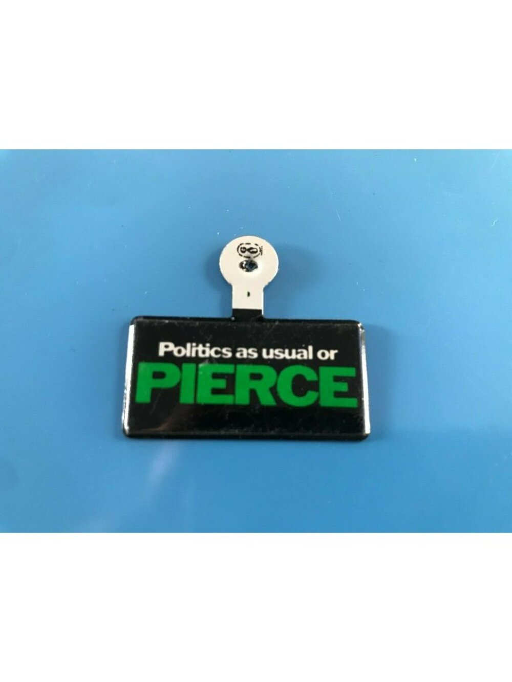 Vintage 1990 STEVEN PIERCE Massachusetts Governor Metal Tab Pin Pinback Button